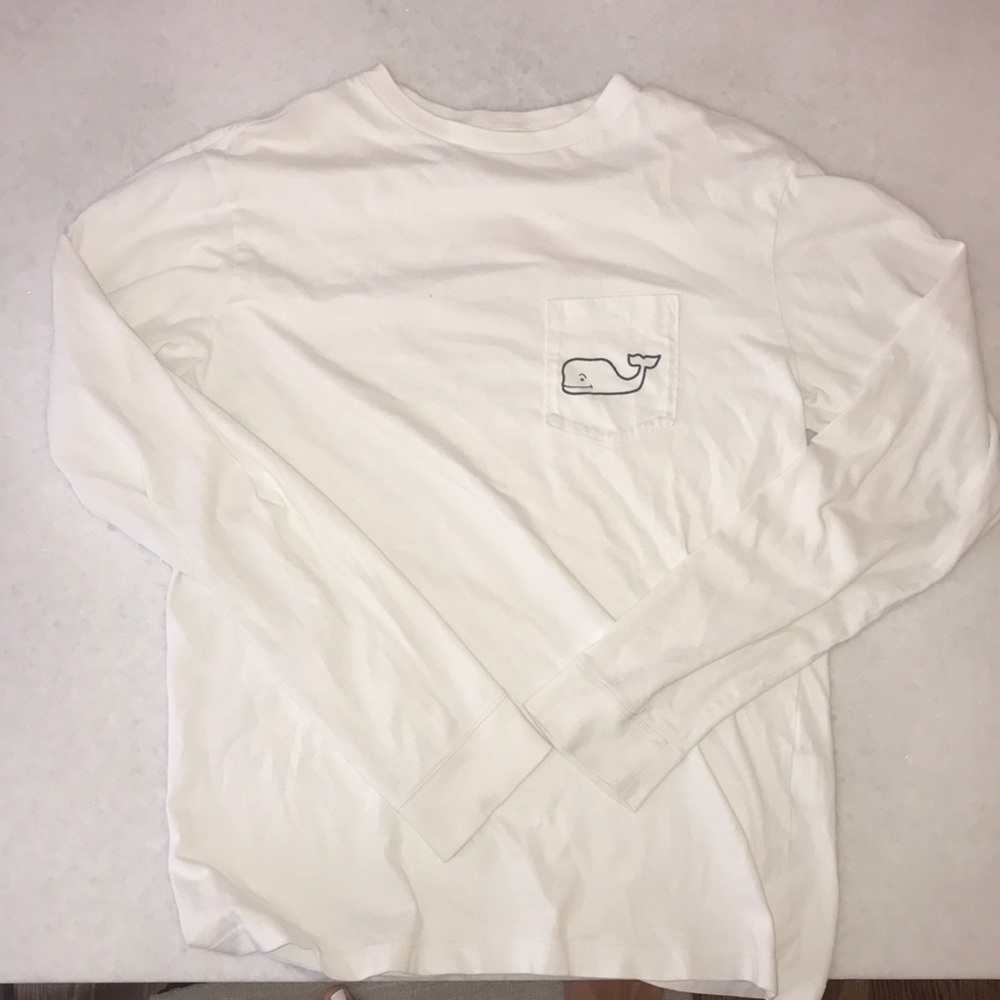 Vineyard Vines white Christmas long sleeve shirt